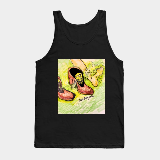 Frank Zappa - Stink-Foot Tank Top by TheArtQueenOfMichigan 